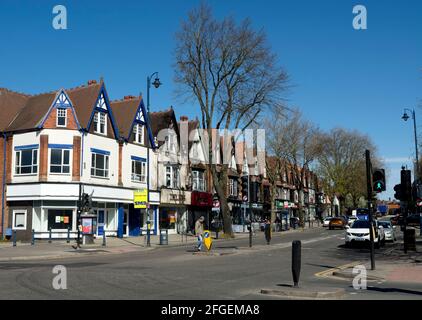 Alcester Road, Moseley, Birmingham, Angleterre, Royaume-Uni Banque D'Images