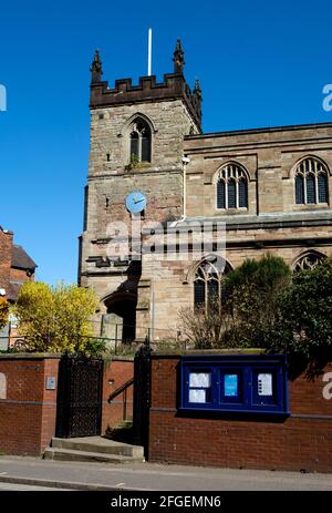 Porte, église Sainte-Marie, Moseley, Birmingham, Angleterre, ROYAUME-UNI Banque D'Images