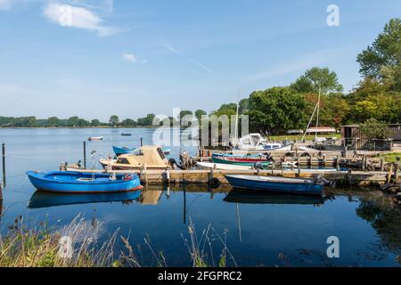 Schleswig-Holstein, avril 2021 - Impressionen von Maasholm, einem Fischerdorf an der Schleimündung dans Schleswig-Holstein Banque D'Images