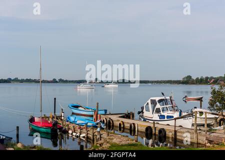 Schleswig-Holstein, avril 2021 - Impressionen von Maasholm, einem Fischerdorf an der Schleimündung dans Schleswig-Holstein Banque D'Images