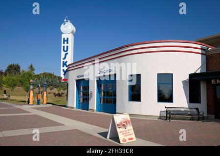 Station-service Husky Banque D'Images