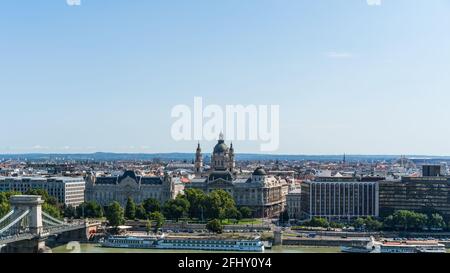 Budapest, Hongrie - 11 août 2019 : paysage urbain de Budapest Banque D'Images