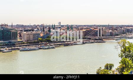 Budapest, Hongrie - le 11 août 2019 : paysage urbain de Budapest Banque D'Images