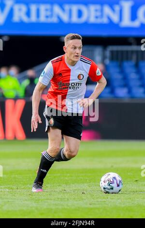 ROTTERDAM, PAYS-BAS - AVRIL 25 : Jens Toornstra de Feyenoord Rotterdam pendant le match néerlandais Eredivisie entre Feyenoord et vitesse à Stadion Fe Banque D'Images