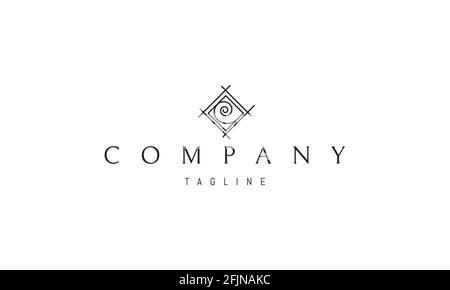 Logo vectoriel sur lequel l'image abstraite du rapport d'or. Illustration de Vecteur