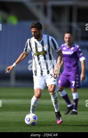 Rodrigo Bentancur Colman (Juventus) lors du match italien 'erie A' entre Fiorentina 1-1 Juventus au stade Artemio Franchi le 25 avril 2020 à Florence, Italie. Credit: Maurizio Borsari/AFLO/Alay Live News Banque D'Images