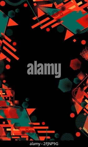 Arrière-plan abstrait des formes géométriques. Illustration vectorielle Illustration de Vecteur