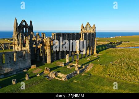 Whitby Abbey Ruins Banque D'Images