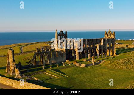 Whitby Abbey Ruins Banque D'Images