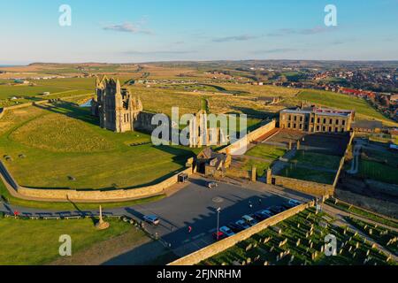 Magnifique abbaye de Whitby Banque D'Images