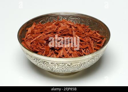 Pterocarpus santalinus (Pterocarpus santalinus) bois de santal, bois de potasse, bois d'encens Banque D'Images