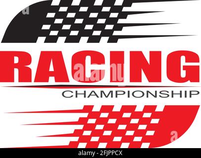 L'icône du drapeau de course, simple vecteur illustration design Illustration de Vecteur