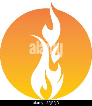 Feu flamme vector illustration design template Illustration de Vecteur