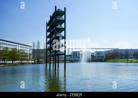 Messe München est l'organisateur et l'opérateur du parc des expositions Messe München et du centre des congrès ICM - internationales München. Banque D'Images