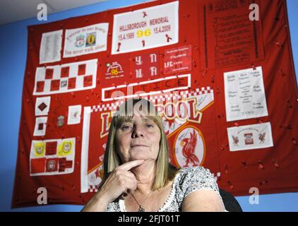 Margaret Aspinall, présidente du Groupe de soutien à la famille Hillsborough 12/10/2011 PHOTO DAVID ASHDOWN Banque D'Images