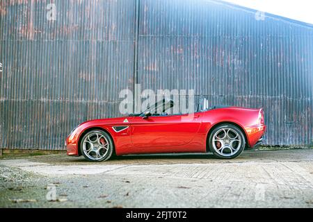 2013 Alfa Romeo 8C Spider Banque D'Images