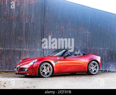 2013 Alfa Romeo 8C Spider Banque D'Images