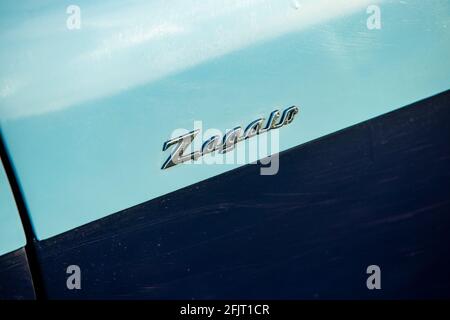 1955 Alfa Romeo 1900 SZ coupé badge Zagato Banque D'Images