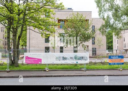 Financement de nouvelles maisons abordables pour la Southside Housing Association à Pollokshields Par le Conseil municipal de Glasgow en partenariat avec le Gouvernement écossais Banque D'Images