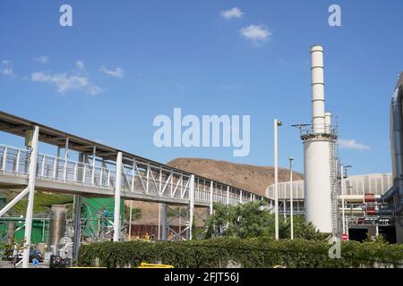 Israël, de l'Are, le musée du recyclage, le dépôt de déchets de l'Are situé au sud-est de tel Aviv, Israël. Banque D'Images