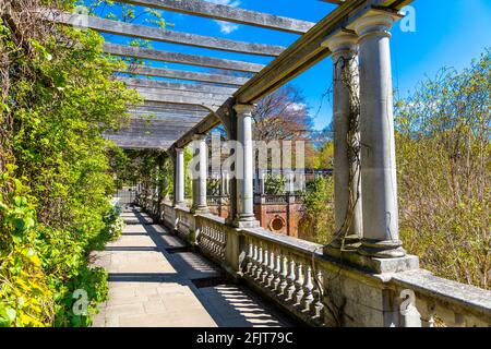 Hampstead Heath Pergola et Hill Gardens, nord de Londres, Royaume-Uni Banque D'Images