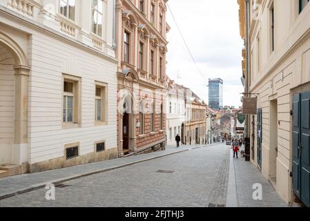 Radićeva ulica, Zagreb, Croatie Banque D'Images