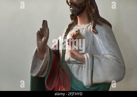 Image de la célèbre sculpture se tenant dans l'église Banque D'Images