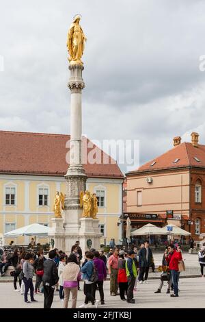 Monument de l'Assomption de la Sainte Vierge Marie, Zagreb, Croatie Banque D'Images