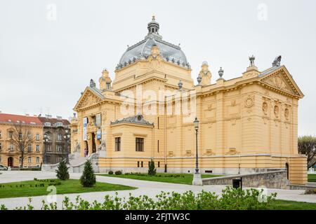 Pavillon d'art, Zagreb (Umjetnički pavillon u Zagrebu), Croatie Banque D'Images