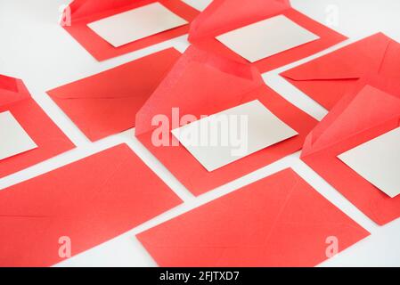 motif de lettre d'enveloppe sur fond Banque D'Images