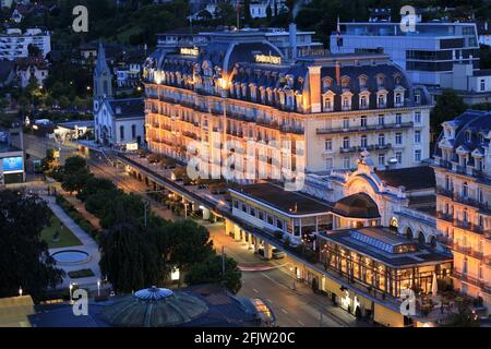 Suisse, Canton de Vaud, Montreux, Hôtel Fairmont le Montreux Palace Banque D'Images