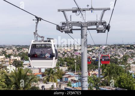 République Dominicaine, Sainto-Domingo, quartier populaire de Gualey Banque D'Images