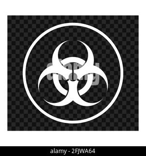 Icône de site Web moderne Biohazard isolée sur fond blanc. Conception de l'application mobile et de l'interface utilisateur . Illustration de Vecteur