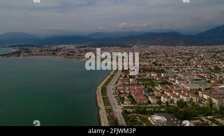 Vue aérienne de la station balnéaire de Fethiye. Turquie. Photo de haute qualité Banque D'Images