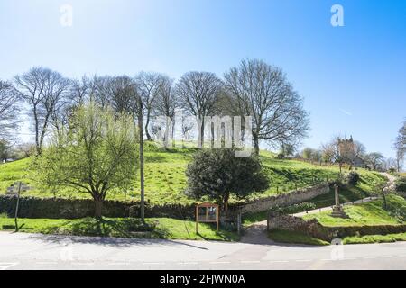 L'église St Oswald dans le village de Cotswold de Compton Abdale À Gloucestershire, Royaume-Uni Banque D'Images