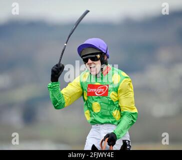 FESTIVAL CHELTENHAM 2009. 4ÈME JOUR LA COUPE D'OR. RUBY WALSH SUR KAUTO STAR WINS. 13/3/09. PHOTO DAVID ASHDOWN Banque D'Images