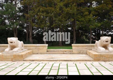 Route des Lions à Anıtkabir (Mausolée d'Atatürk)-Ankara Banque D'Images