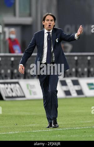 Rome, Italie. 26 avril 2021. Rome, Italie. 26 avril 2021. Simone Inzaghi entraîneur de SS Lazio au Latium vs Milan Serie A League Credit: Roberto Ramaccia/Alamy Live News Banque D'Images