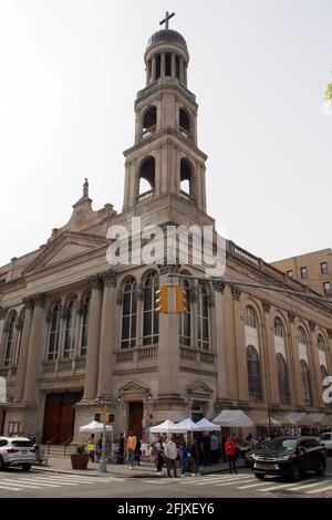 Notre Dame de Pompéi, église paroissiale catholique, dédiée en 1928, située dans le quartier South Village de Manhattan, New York, NY, USA Banque D'Images