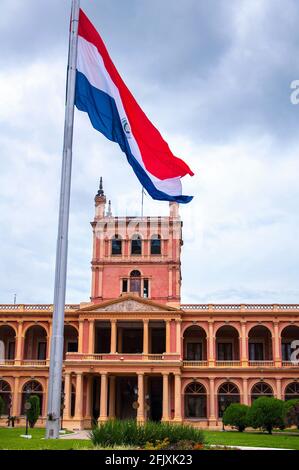 Palacio de López (Palais du Gouvernement). Asunción, Paraguay. Banque D'Images