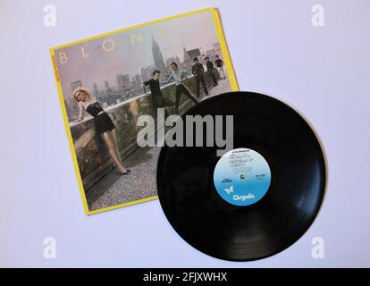Psychédélique artistes de la pop, album de musique Blondie sur disque vinyle LP. Intitulé: Autoamerican Banque D'Images