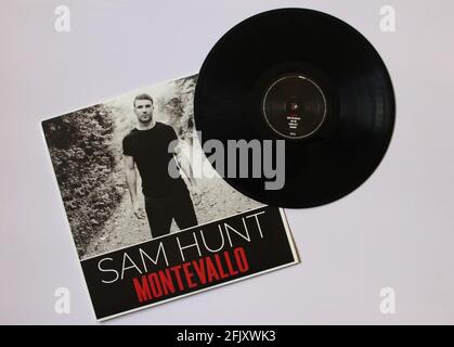 Artiste country et RB, Sam Hunt album de musique sur disque vinyle LP. Intitulé: Montevallo Banque D'Images