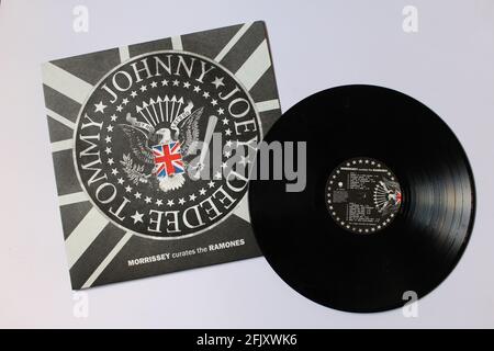 Punk Rock, l'album de musique Ramones sur disque vinyle LP. Intitulé: Morrissey maurate les Ramones Banque D'Images