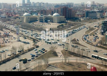 vue sur la ville depuis une grande roue Banque D'Images