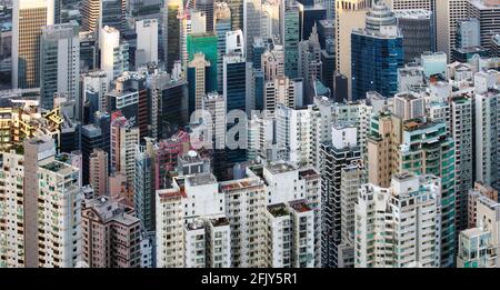 Immeuble résidentiel moderne à Hong Kong Banque D'Images