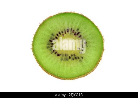 Gros plan sur un kiwi frais mûr et juteux. Banque D'Images