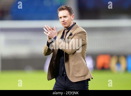 Photo du dossier datée du 10-03-2020, du directeur de RB Leipzig, Julian Nagelsmann. Date de publication : le mardi 27 avril 2021. Banque D'Images