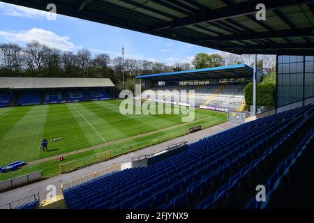 Halifax, Angleterre - 25 avril 2021 - vue générale, le stade Shay avant le championnat de rugby Betfred Halifax vs Toulouse Olympique XIII au stade Shay, Halifax, Royaume-Uni Banque D'Images