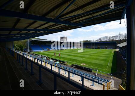 Halifax, Angleterre - 25 avril 2021 - vue générale, le stade Shay avant le championnat de rugby Betfred Halifax vs Toulouse Olympique XIII au stade Shay, Halifax, Royaume-Uni Banque D'Images