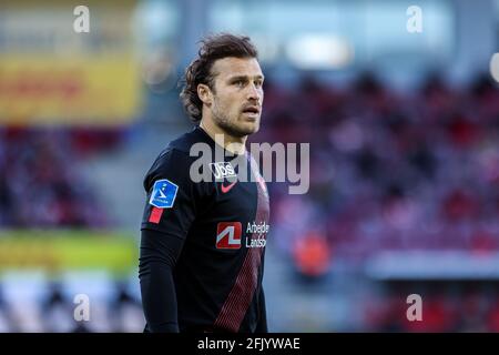 Farum, Danemark. 26 avril 2021. Erik Sviatchenko (28) du FC Midtjylland vu pendant le match 3F Superliga entre le FC Nordsjaelland et le FC Midtjylland en droit de Dream Park à Farum. (Crédit photo : Gonzales photo/Alamy Live News Banque D'Images